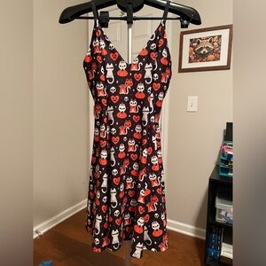 Blackmilk Meowlloween Skater Dress Size M